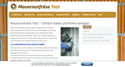 Desktop Screenshot of mauernutfraesetest.com